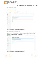 Предварительный просмотр 21 страницы Galleon NTS-6001 Configuration Manual
