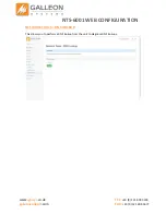 Предварительный просмотр 22 страницы Galleon NTS-6001 Configuration Manual