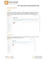 Предварительный просмотр 23 страницы Galleon NTS-6001 Configuration Manual