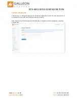 Предварительный просмотр 28 страницы Galleon NTS-6001 Configuration Manual
