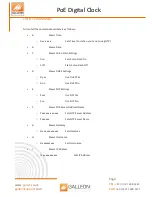 Preview for 7 page of Galleon SignalClocks Installation And User Manual