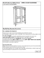 Gallery Home Frank Hudson 5055299480069 Step By Step Assembly Instructions preview