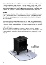 Предварительный просмотр 8 страницы GALLERY ECO Series Installation And Operating Instructions Manual