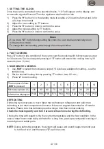 Preview for 47 page of Gallet FMOE205W Instruction Manual