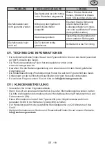 Preview for 119 page of Gallet FMOE305B Instruction Manual