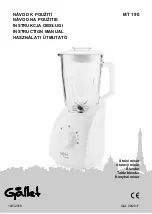 Предварительный просмотр 1 страницы Gallet MT 190 Instruction Manual