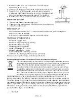 Preview for 12 page of Gallet TS503 Instruction Manual