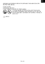 Preview for 25 page of Gallet VEN 11T Lestre Instruction Manual