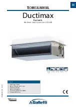 Preview for 1 page of Galletti Ductimax Technical Manual