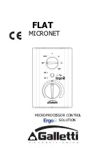 Galletti FLAT MICRONET Manual предпросмотр