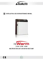 Galletti HiWarm Series Installation, Use And Maintenance Manual preview