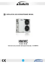 Galletti HWMC 10 Installation, Use And Maintenance Manual предпросмотр