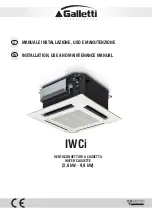 Preview for 1 page of Galletti IWC 032TI Installation, Use And Maintenance Manual