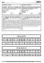 Preview for 2 page of Galletti IWC 032TI Installation, Use And Maintenance Manual