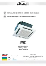 Preview for 1 page of Galletti IWC Series Installation, Use And Maintenance Manual