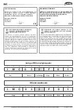 Preview for 2 page of Galletti IWC Series Installation, Use And Maintenance Manual