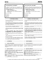 Предварительный просмотр 3 страницы Galletti MCA 10 M Installation, Use And Maintenance Manual