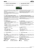 Preview for 11 page of Galletti MCA 10 Installation, Use And Maintenance Manual