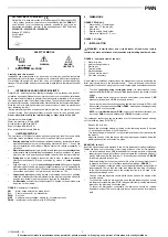 Preview for 4 page of Galletti PWN Installation, Use And Maintenance Manual