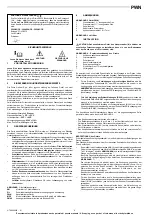 Preview for 8 page of Galletti PWN Installation, Use And Maintenance Manual