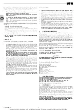 Preview for 6 page of Galletti UTN Installation, Use And Maintenance Manual