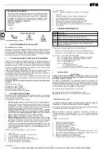 Preview for 8 page of Galletti UTN Installation, Use And Maintenance Manual