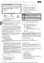 Preview for 14 page of Galletti UTN Installation, Use And Maintenance Manual