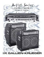 Предварительный просмотр 1 страницы Gallien-Krueger 1001RB-II Owner'S Manual