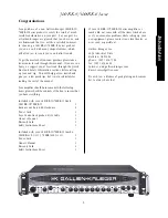 Предварительный просмотр 3 страницы Gallien-Krueger 1001RB-II Owner'S Manual