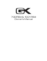 Предварительный просмотр 1 страницы Gallien-Krueger 700RB-II Owner'S Manual