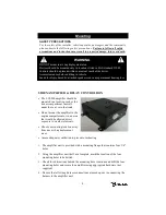 Preview for 11 page of Galls ST300 Installation And Operating Instructions Manual