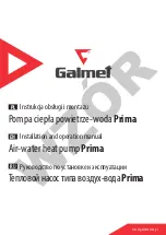 Galmet Prima Installation And Operation Manual preview