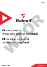 Galmet Small Installation And Operation Manual preview