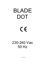 Galvamet Blade Dot Installation, Operating And Maintenance Instructions preview