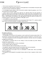 Preview for 6 page of Galvamet Perfecto Instructions For Installation, Use And Maintenance Manual