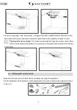 Preview for 9 page of Galvamet Perfecto Instructions For Installation, Use And Maintenance Manual