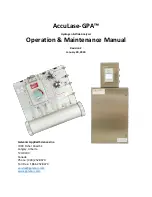 Предварительный просмотр 1 страницы Galvanic Applied Sciences AccuLase-GPA D1 Operation & Maintenance Manual