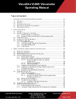 Preview for 3 page of Galvanic Applied Sciences ViscoSite VL800 Operating Manual