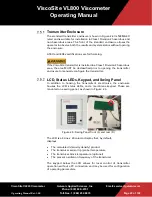 Preview for 24 page of Galvanic Applied Sciences ViscoSite VL800 Operating Manual