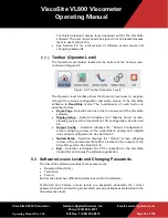 Preview for 75 page of Galvanic Applied Sciences ViscoSite VL800 Operating Manual