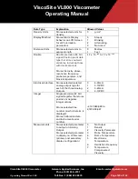 Preview for 121 page of Galvanic Applied Sciences ViscoSite VL800 Operating Manual