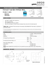 Preview for 1 page of Galvin Specialised CliniLever Lead Safe TM-BASX Product Installation Manualline