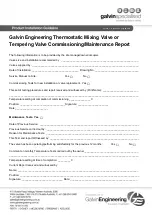 Preview for 16 page of Galvin Specialised CliniMix Lead Safe TMV SS Product Installation Manualline