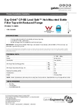 Предварительный просмотр 1 страницы Galvin Specialised Ezy-Drink CP-BS Lead Safe Installation Manualline