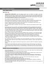 Preview for 2 page of Galvin Specialised Safe-Cell TZ-FLOWTPANMDT Product Installation Manualline