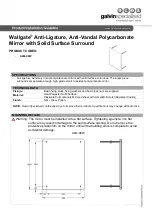 Preview for 1 page of Galvin Specialised Wallgate ALM-08W Product Installation Manual