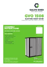 Preview for 1 page of Galvo Shed GVO 1508 Assembly Instructions Manual