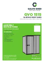 Galvo Shed GVO 1515 Assembly Instructions Manual preview