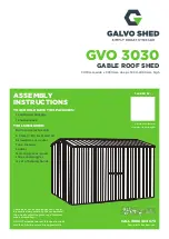 Galvo Shed GVO 3030 Assembly Instructions Manual предпросмотр