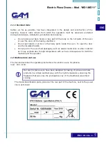 Preview for 5 page of GAM MD1 Installation Operating And Maintenance Istructions